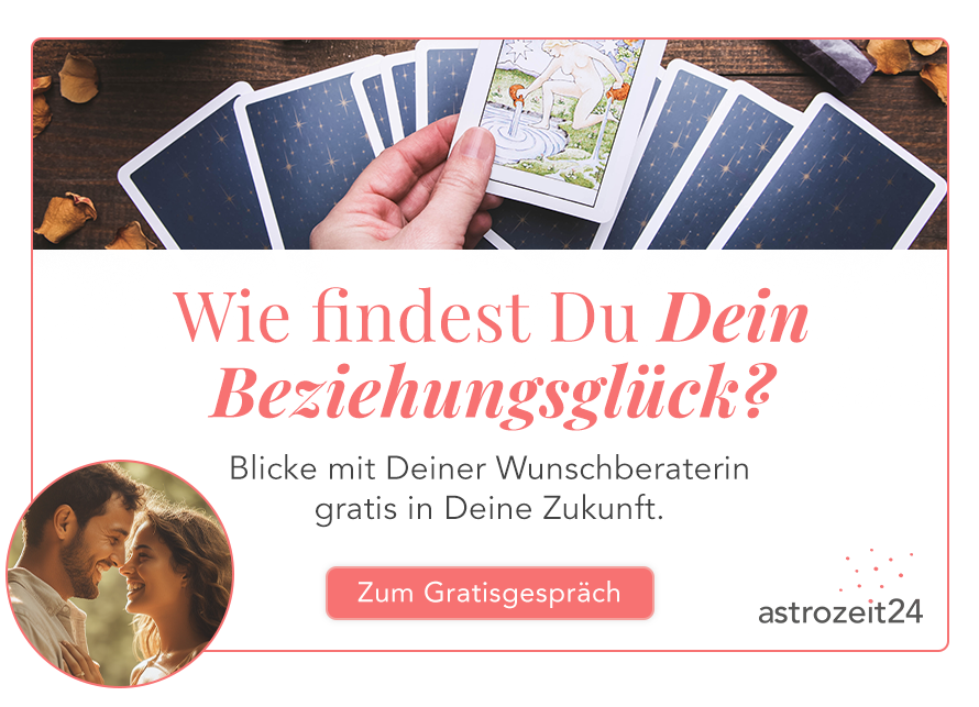 Erfahre in einem Gratisgespräch bei astrozeit24 mehr über Dein zukünftiges Beziehungsglück.